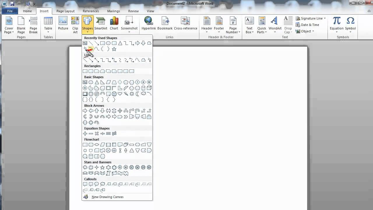 How To Add Line Straight Through On Word For Mac